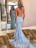 Splendidi abiti da sera a sirena senza maniche con scollo a barca in pizzo e tulle