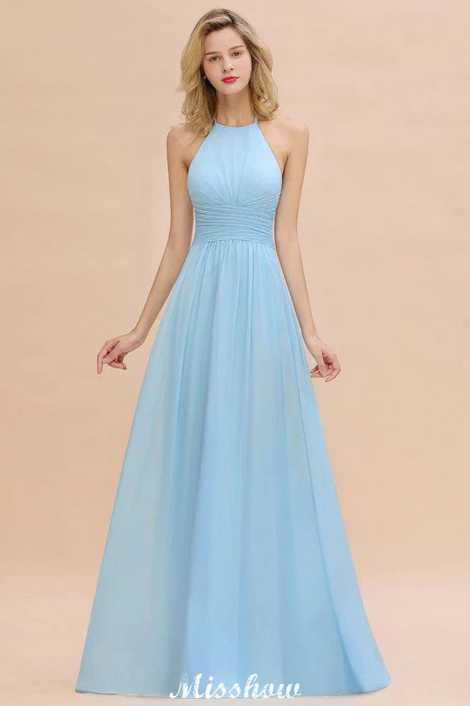 Robe de demoiselle d'honneur de plage dos nu à bretelles, robe de fête de mariage en jardin en mousseline