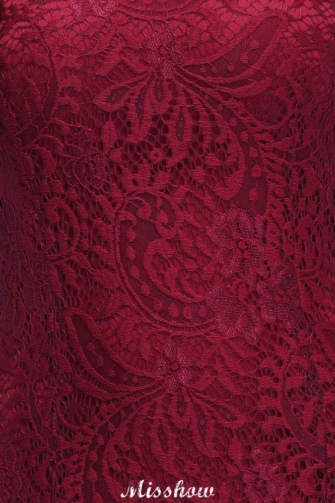 Robe de soirée sirène à col licou, longueur au sol, en dentelle bordeaux, robes de demoiselle d'honneur