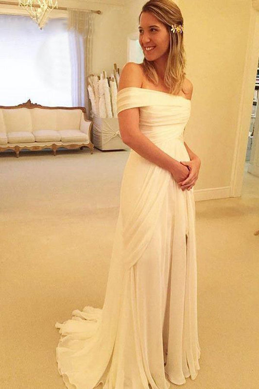 Vestidos de novia largos de alta calidad sin tirantes y mangas cortas