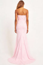 Strapless Mermaid Prom Dress With Appliques In 70 Colors Custom Made