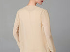 Mother Of The Bride Pantsuit With Jacket And Sequins Long Sleeve Chiffon