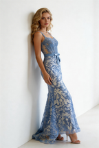 Azure Whisper Mermaid Lace Gown by ZAPDRESS