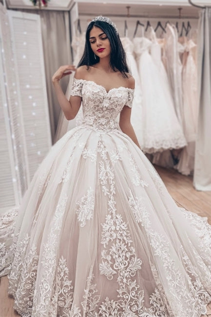 Luxury wedding dresses princess | Lace wedding dresses