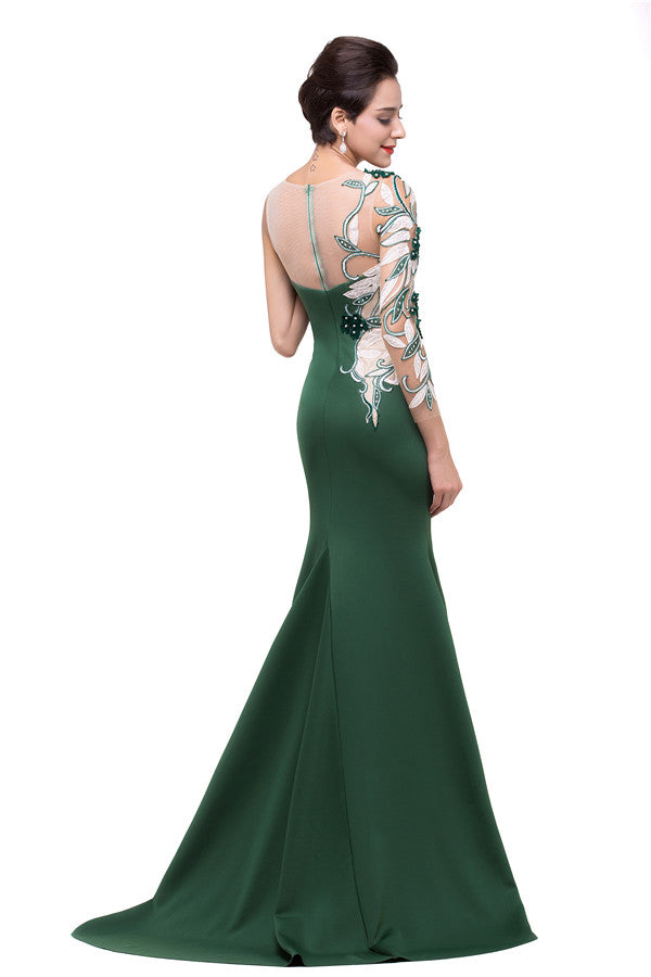 Mermaid  Bateau Floor-length One-Shoulder Prom Dresses