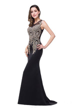 Mermaid Floor-length Chiffon Evening Dress with Appliques