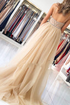 Mermaid Sweetheart Beading Long Prom Dress With Tulle Train
