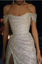 فساتين زفاف حورية البحر / بوق تتلألأ وتتألق لحفلات الزفاف