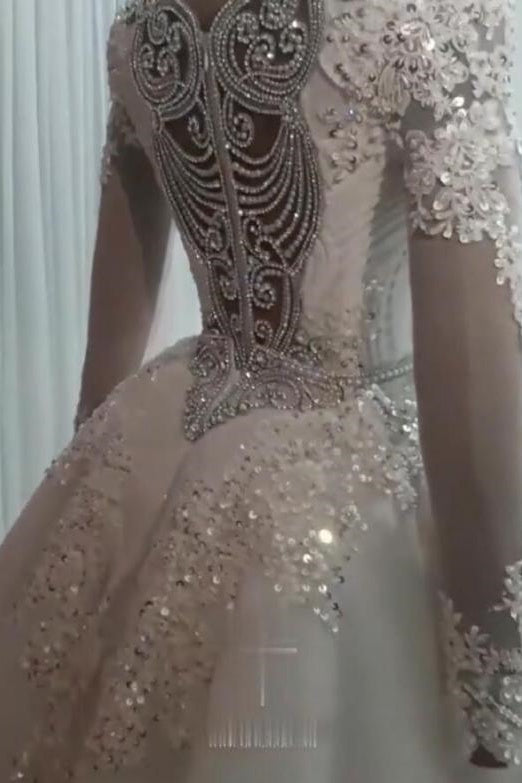Nouvelle arrivée robe de mariée sirène à manches longues avec surjupe