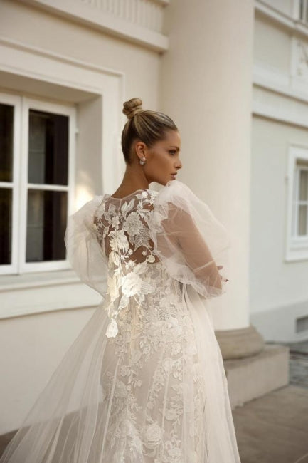 Luxurious Sweetheart Sleeveless Mermaid Lace Bridal Gown For Wedding Dress