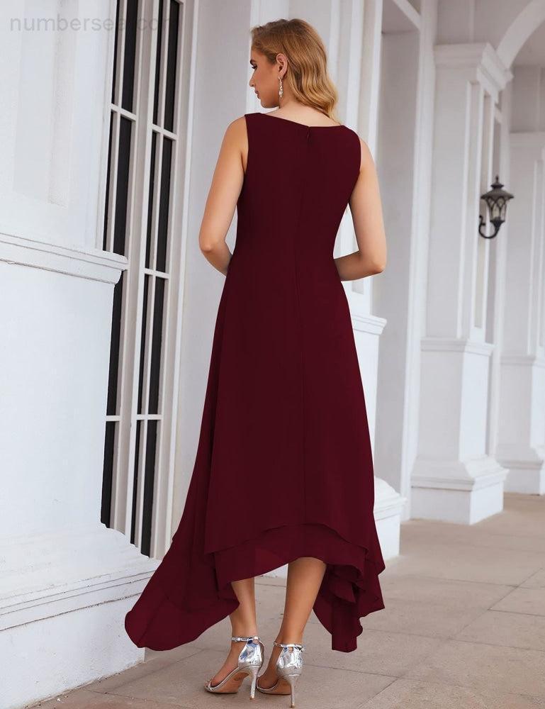 Vestidos de Noiva para Mães de Tamanho Grande em Chiffon com Casaco, Vestidos Formais para Casamento SEA28073
