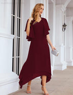 Vestidos de Noiva para Mães de Tamanho Grande em Chiffon com Casaco, Vestidos Formais para Casamento SEA28073