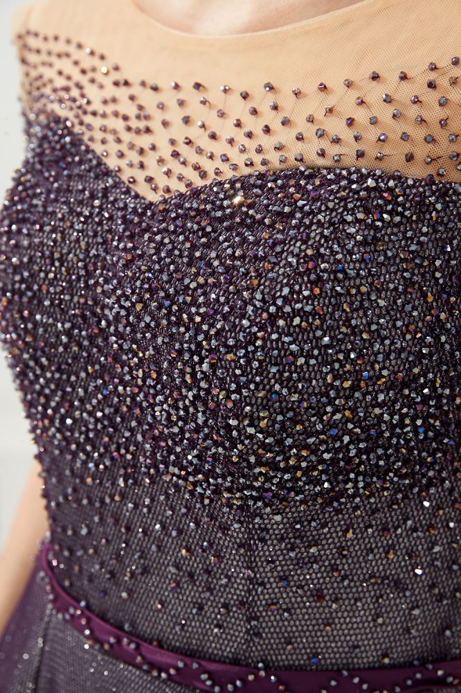 Off the Shoulder Aline Evening Swing Dress Beading sequins Lace-up Party Dress