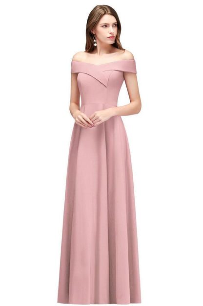 Bodenlanges, schulterfreies, burgunderrotes Partykleid
