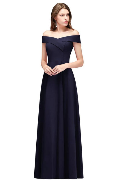 Bodenlanges, schulterfreies, burgunderrotes Partykleid