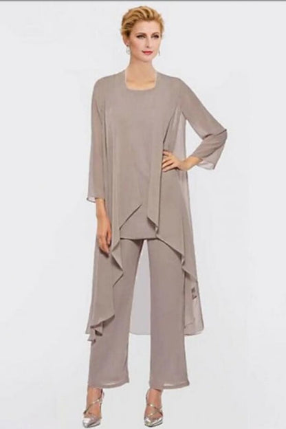Vestido de gasa elegante para madre de la novia, talla grande, para dama de honor