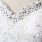 Prinzessin Sweetheart Tüll Brautkleid mit Spitze