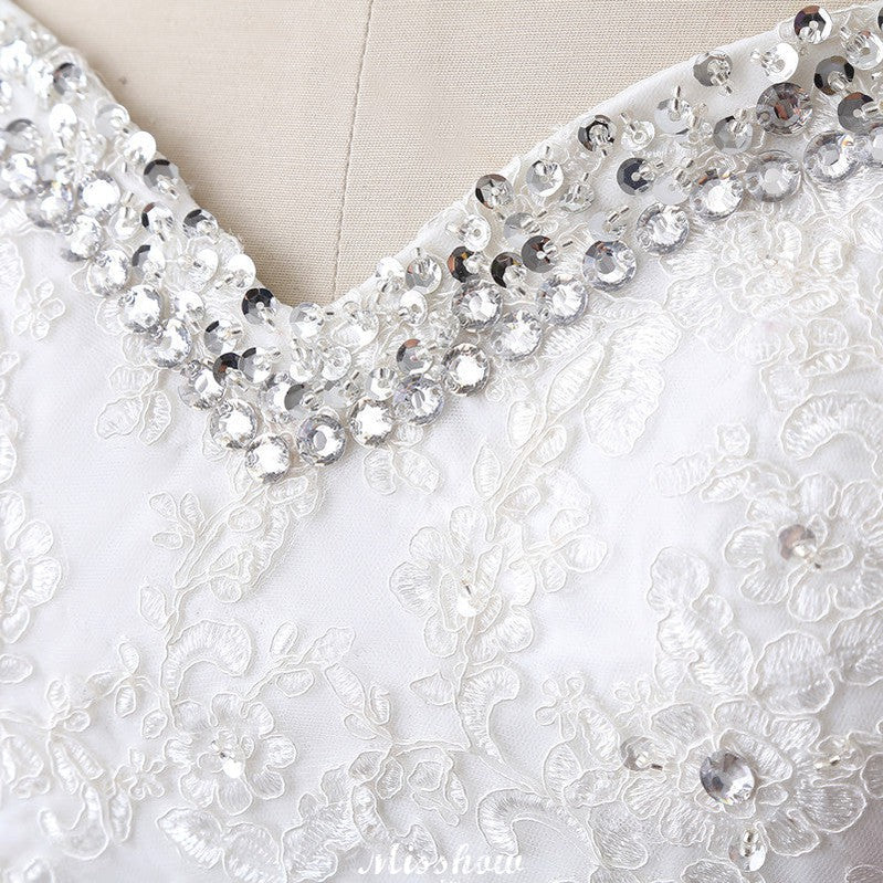 Prinzessin Sweetheart Tüll Brautkleid mit Spitze