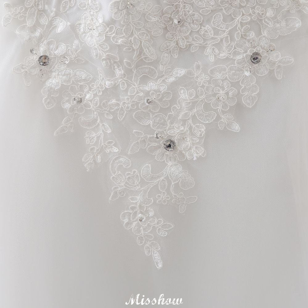 Prinzessin Sweetheart Tüll Brautkleid mit Spitze