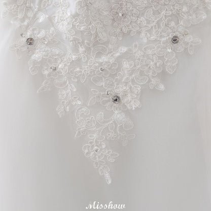 Prinzessin Sweetheart Tüll Brautkleid mit Spitze
