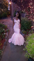 Vestido de Noite Elegante Rosa Sereia Vestido de Noite Encantador Rosa Y940