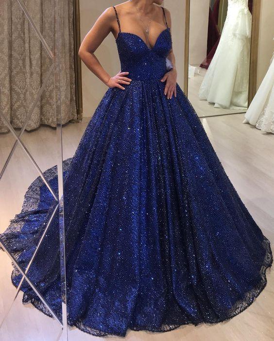 Robe de bal bleue pour femmes Robe de soirée sexy Robe élégante de fête Y1813
