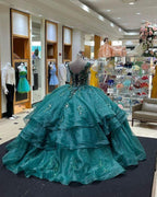 فستان حفلة الكرة فستان عيد ميلاد مشد دانتيل فستان السادسة عشرة الحلو Y1229