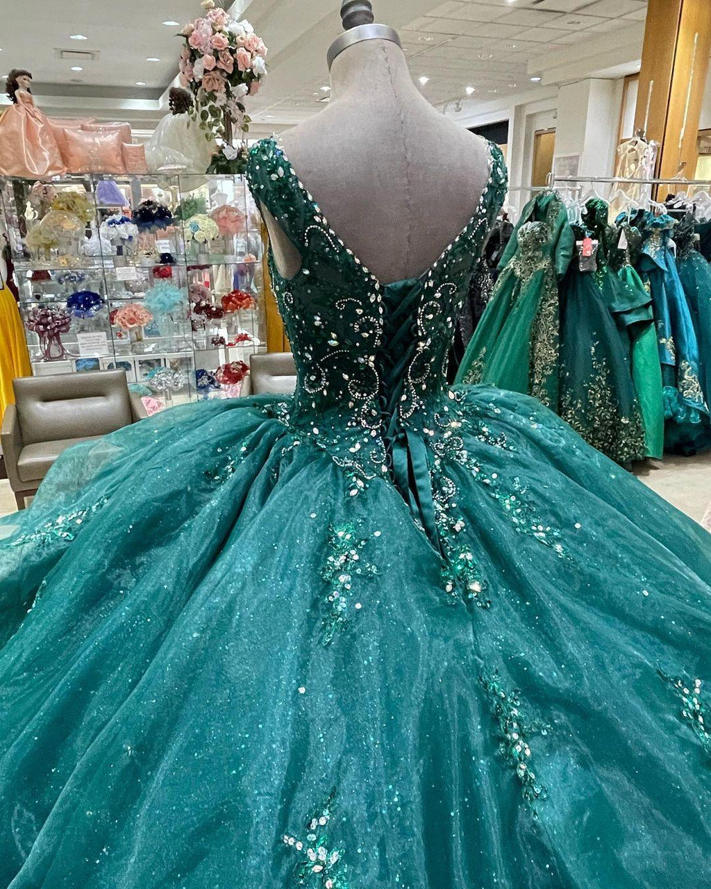 فستان حفلة الكرة فستان عيد ميلاد مشد دانتيل فستان السادسة عشرة الحلو Y1229