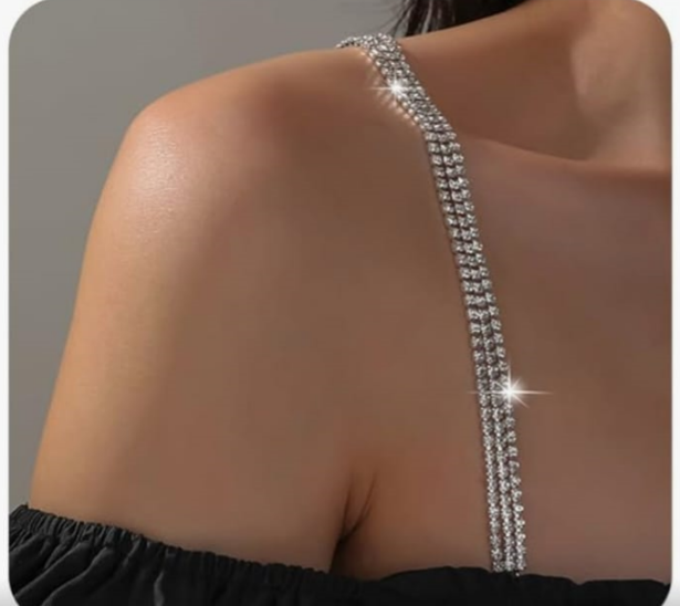 Modest Sweetheart Beaded Diamond Strap A Line Prom Dress With Sleeves 3Ft Train