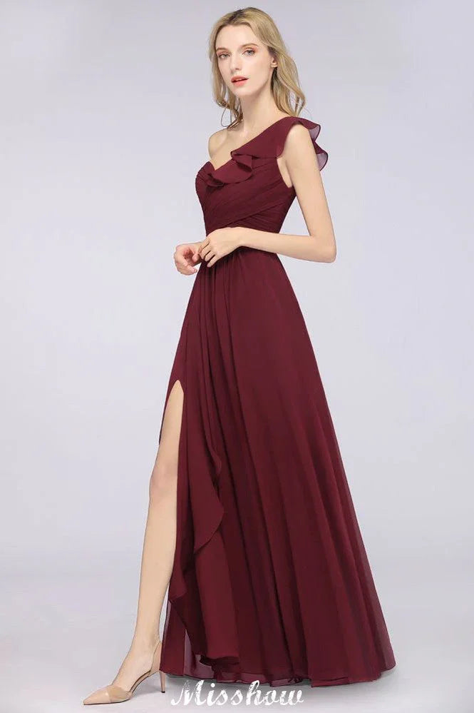 Vestido de dama de honor sin mangas con escote corazón y un solo hombro, con volantes, para fiesta de boda en la playa