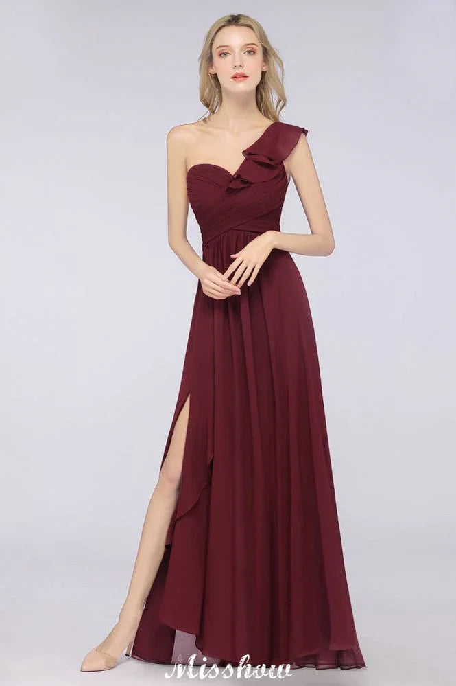 Vestido de dama de honor sin mangas con escote corazón y un solo hombro, con volantes, para fiesta de boda en la playa