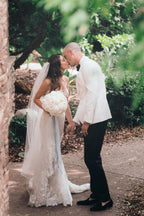 فساتين زفاف حورية البحر بدون أكتاف برقبة قلبية جذابة مع دانتيل