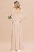 Vestidos de Damas de Honra com Alças Finas e Camadas | Vestidos de Noite Longos em Linha A com Fenda Lateral e Sem Mangas