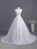 sweetheart beading appliques Wedding Dress New Arrival tulle pleated Bridal Wears