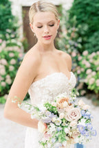 Sweetheart Mermaid Sleeveless Tulle Appliques Wedding Dress With Lace