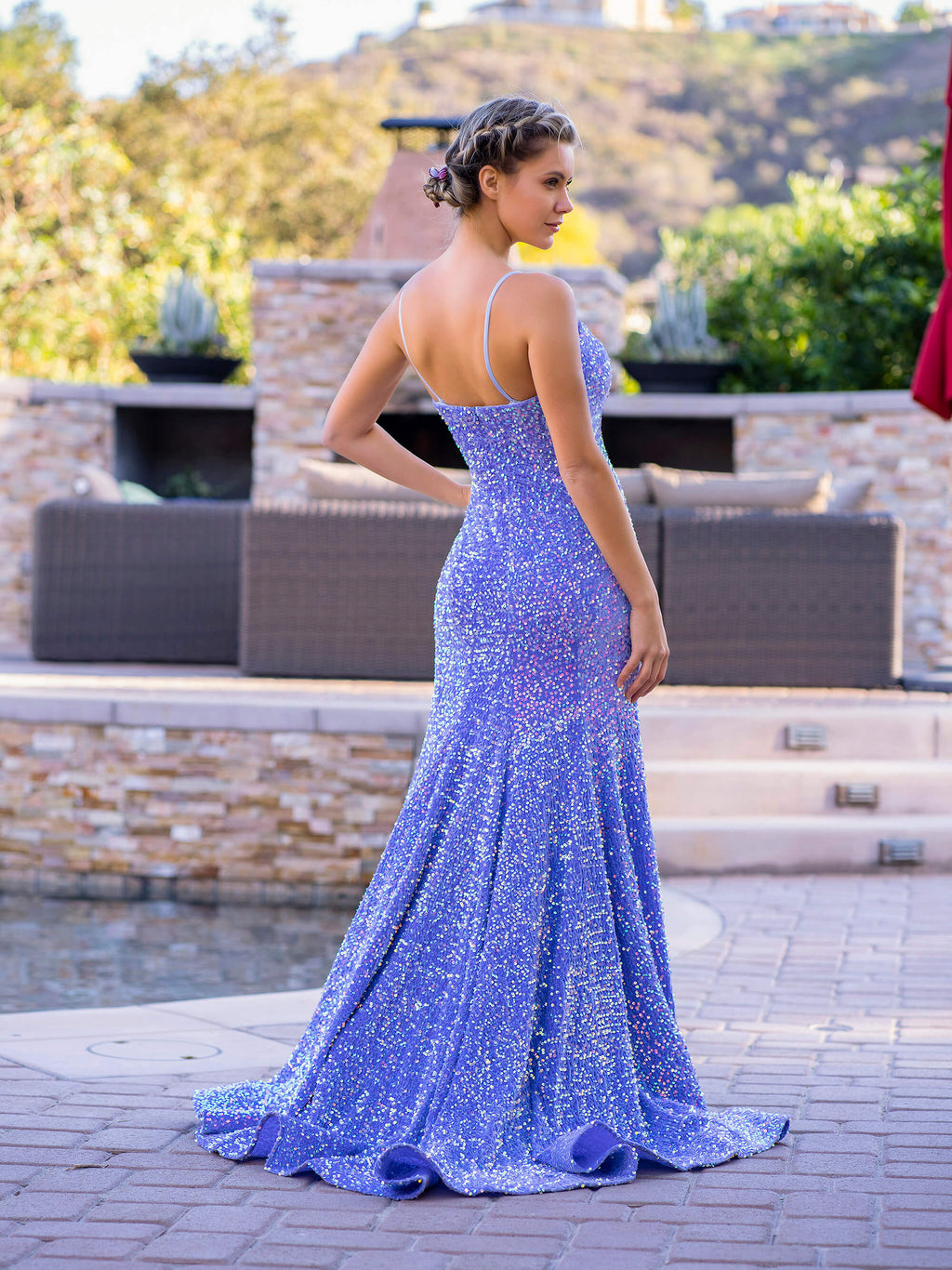 Mermaid Spaghetti Straps Sweetheart Sequin Prom/Evening Dress
