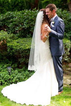 Sweetheart Neckline Mermaid Wedding Dresses With Lace Appliques