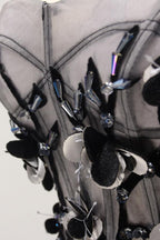 Tulle Gray Short Prom Dress Homecoming Dress Coktail Dress