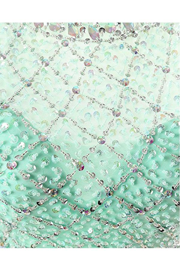 Two Piece Mint Tulle Homecoming Dresses Prom Dresses