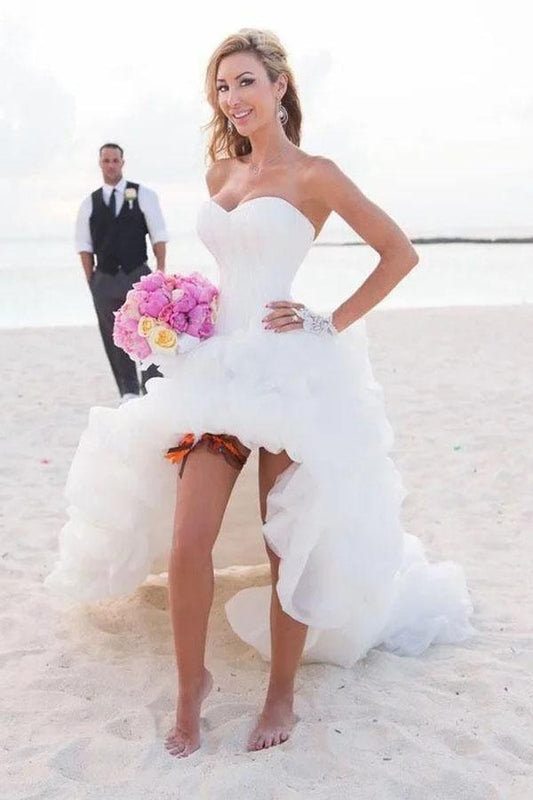 Robe de mariée blanche vintage à col haut et à manches courtes, sans bretelles, WD297