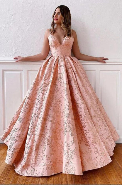 Vestido de fiesta vintage largo de satén con escote en V, tirantes finos y espalda descubierta