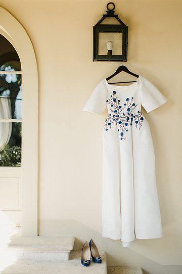 Brautkleider Bateau Stickerei Romantisches Halbarm Brautkleid