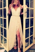 Abiti da sposa bianchi lunghi in pizzo economici, abiti da ballo, abiti da sera eleganti, MW126